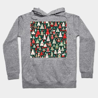 christmas trees pattern gift Hoodie